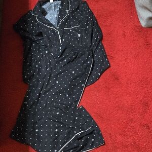 Victoria's Secret Black and White Polka Dot Pajama